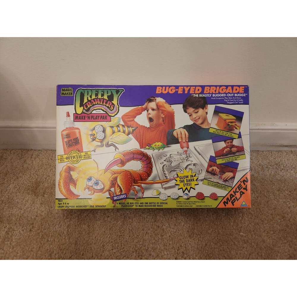 Creepy Crawlers Bug-Eyed Brigade Make 'N Play Pak NEW